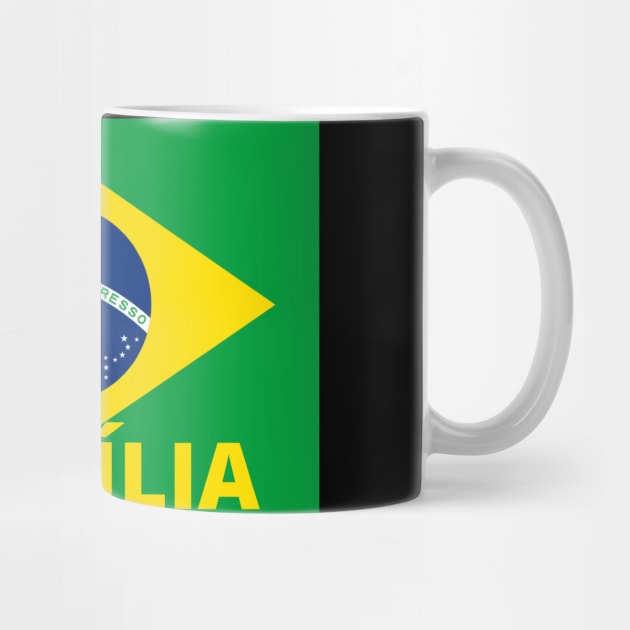 Brasília City in Brazilian Flag by aybe7elf